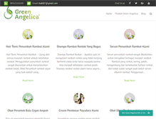 Tablet Screenshot of greenangelica.biz